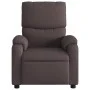 Sillón reclinable de tela marrón oscuro de vidaXL, Sillones - Ref: Foro24-373415, Precio: 193,16 €, Descuento: %
