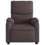 Sillón reclinable de tela marrón oscuro de vidaXL, Sillones - Ref: Foro24-373415, Precio: 211,48 €, Descuento: %