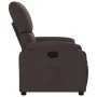 Sillón reclinable de tela marrón oscuro de vidaXL, Sillones - Ref: Foro24-373415, Precio: 193,16 €, Descuento: %