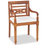 Set de muebles de jardín 4 pzas y cojines madera maciza de teca de vidaXL, Conjuntos de jardín - Ref: Foro24-43055, Precio: 4...