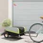 Remolque para bicicleta hierro negro y verde 30 kg de vidaXL, Remolques para bicicletas - Ref: Foro24-94039, Precio: 86,07 €,...