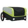 Remolque para bicicleta hierro negro y verde 30 kg de vidaXL, Remolques para bicicletas - Ref: Foro24-94039, Precio: 86,07 €,...
