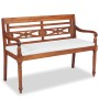 Set de muebles de jardín 4 pzas y cojines madera maciza de teca de vidaXL, Conjuntos de jardín - Ref: Foro24-43055, Precio: 4...