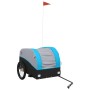 Remolque para bicicleta hierro negro y azul 45 kg de vidaXL, Remolques para bicicletas - Ref: Foro24-94135, Precio: 86,37 €, ...