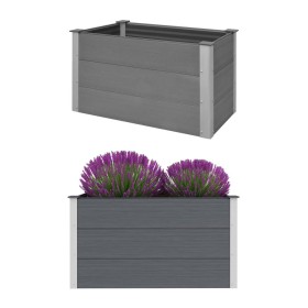 Arriate de WPC gris 100x50x54 cm de vidaXL, Maceteros y jardineras - Ref: Foro24-43603, Precio: 198,27 €, Descuento: %
