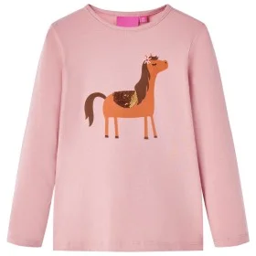 Camiseta infantil de manga larga rosa claro 116 by vidaXL, Kids T-shirts - Ref: Foro24-13631, Price: 8,85 €, Discount: %
