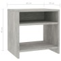 Mesita de noche madera contrachapada gris hormigón 40x30x40 cm de vidaXL, Mesitas de noche - Ref: Foro24-800017, Precio: 29,6...