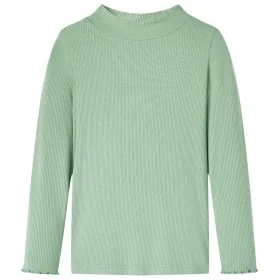 Camiseta infantil manga larga cuello alto color menta oscuro 104 de vidaXL, Camisetas para niños - Ref: Foro24-14330, Precio:...