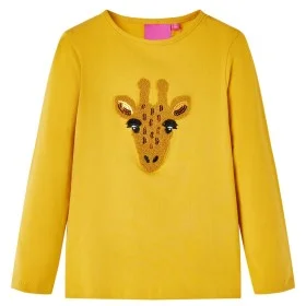 Camiseta infantil de manga larga ocre oscuro 92 de vidaXL, Camisetas para niños - Ref: Foro24-13479, Precio: 8,59 €, Descuent...