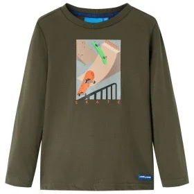 Camiseta infantil de manga larga caqui 104 de vidaXL, Camisetas para niños - Ref: Foro24-12820, Precio: 8,12 €, Descuento: %