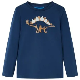 Camiseta infantil de manga larga azul marino 104 de vidaXL, Camisetas para niños - Ref: Foro24-12860, Precio: 8,30 €, Descuen...