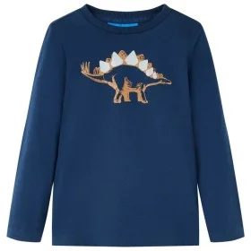 Camiseta infantil de manga larga azul marino 128 de vidaXL, Camisetas para niños - Ref: Foro24-12862, Precio: 8,40 €, Descuen...