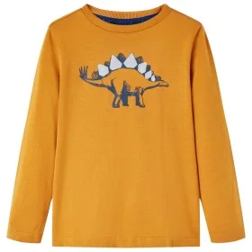 Camiseta infantil de manga larga ocre oscuro 128 de vidaXL, Camisetas para niños - Ref: Foro24-12857, Precio: 8,30 €, Descuen...