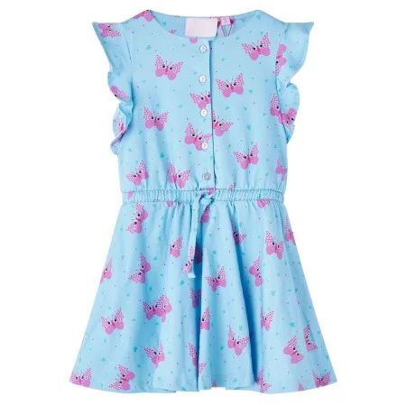 Vestido infantil sin mangas con botones azul 92 de vidaXL, Vestidos de niños - Ref: Foro24-14677, Precio: 15,54 €, Descuento: %