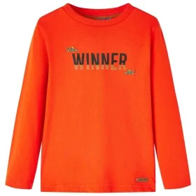 Camiseta infantil de manga larga naranja brillo 104 de vidaXL, Camisetas para niños - Ref: Foro24-12895, Precio: 8,30 €, Desc...
