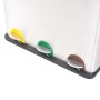 Cubo de reciclaje y basura con pedal acero inoxidable 54 L de vidaXL, Cubos de la basura y papeleras - Ref: Foro24-50602, Pre...