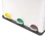 Recycling- und Mülleimer mit Pedal aus Edelstahl, 54 l von vidaXL, Mülltonnen und Mülltonnen - Ref: Foro24-50602, Preis: 192,...