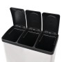 Cubo de reciclaje y basura con pedal acero inoxidable 54 L de vidaXL, Cubos de la basura y papeleras - Ref: Foro24-50602, Pre...
