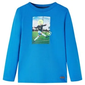 Camiseta infantil de manga larga azul cobalto 104 de vidaXL, Camisetas para niños - Ref: Foro24-12730, Precio: 8,52 €, Descue...