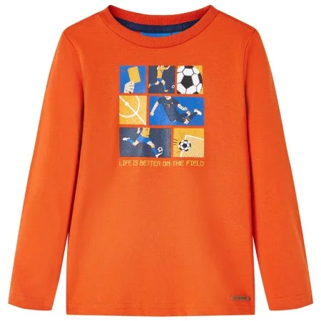 Camiseta infantil de manga larga naranja 104 de vidaXL, Camisetas para niños - Ref: Foro24-12705, Precio: 8,30 €, Descuento: %
