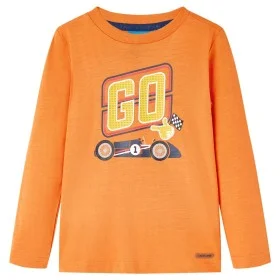 Camiseta infantil de manga larga naranja oscuro 116 de vidaXL, Camisetas para niños - Ref: Foro24-13066, Precio: 9,76 €, Desc...