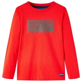 Camiseta infantil de manga larga rojo 128 de vidaXL, Camisetas para niños - Ref: Foro24-13102, Precio: 9,76 €, Descuento: %