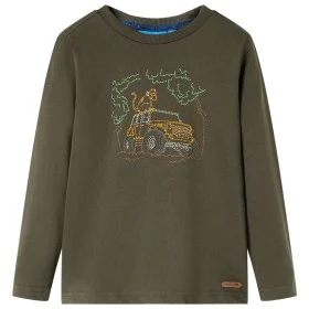 Camiseta infantil de manga larga caqui 116 de vidaXL, Camisetas para niños - Ref: Foro24-13026, Precio: 8,30 €, Descuento: %