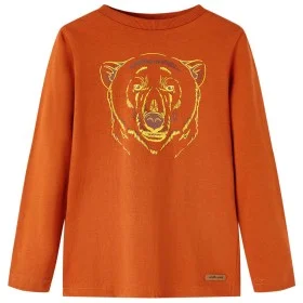 Camiseta infantil de manga larga color teja claro 116 de vidaXL, Camisetas para niños - Ref: Foro24-13156, Precio: 8,45 €, De...