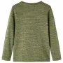 Camiseta infantil de manga larga caqui melange 116 de vidaXL, Camisetas para niños - Ref: Foro24-13161, Precio: 8,45 €, Descu...