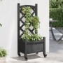 Jardinera con enrejado y ruedas madera maciza de abeto negro en Macetas y jardineras | Comprar online en Foru.es