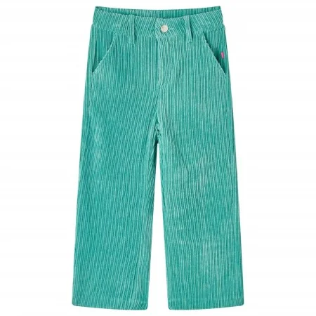Pantalón para niños de pana verde menta 116 de vidaXL, Pantalones de niños - Ref: Foro24-14366, Precio: 10,18 €, Descuento: %