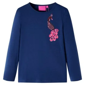 Camiseta infantil de manga larga azul marino 92 de vidaXL, Camisetas para niños - Ref: Foro24-13594, Precio: 8,59 €, Descuent...