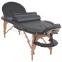 Camilla de masaje plegable 4 cm de grosor 2 cojines negro de vidaXL, Mesas de masaje - Ref: Foro24-110159, Precio: 209,06 €, ...