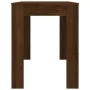 Mesa de comedor madera de ingeniería marrón roble 120x60x76 cm by vidaXL, Kitchen and dining tables - Ref: Foro24-838191, Pri...