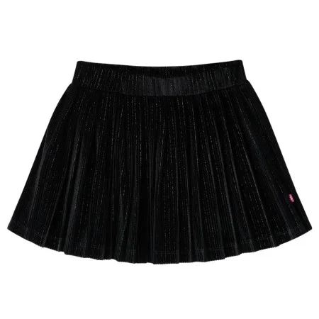 Falda plisada infantil lúrex negro 140 de vidaXL, Pantalones de niños - Ref: Foro24-14876, Precio: 12,22 €, Descuento: %
