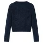 Rebeca de punto infantil azul marino 92 de vidaXL, Camisetas para niños - Ref: Foro24-14952, Precio: 13,36 €, Descuento: %
