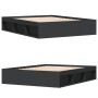 Estructura de cama negra 150x200 cm de vidaXL, Camas y somieres - Ref: Foro24-3203867, Precio: 145,68 €, Descuento: %