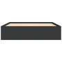Estructura de cama negra 150x200 cm de vidaXL, Camas y somieres - Ref: Foro24-3203867, Precio: 145,68 €, Descuento: %