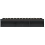 Estructura de cama negra 150x200 cm de vidaXL, Camas y somieres - Ref: Foro24-3203867, Precio: 145,68 €, Descuento: %