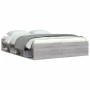 Estructura de cama gris Sonoma 150x200 cm de vidaXL, Camas y somieres - Ref: Foro24-3203871, Precio: 139,37 €, Descuento: %