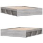 Estructura de cama gris Sonoma 150x200 cm de vidaXL, Camas y somieres - Ref: Foro24-3203871, Precio: 139,37 €, Descuento: %