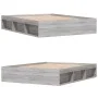 Estructura de cama gris Sonoma 150x200 cm de vidaXL, Camas y somieres - Ref: Foro24-3203871, Precio: 137,71 €, Descuento: %