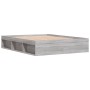 Estructura de cama gris Sonoma 150x200 cm de vidaXL, Camas y somieres - Ref: Foro24-3203871, Precio: 139,37 €, Descuento: %