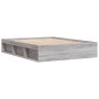 Estructura de cama gris Sonoma 150x200 cm de vidaXL, Camas y somieres - Ref: Foro24-3203871, Precio: 139,37 €, Descuento: %