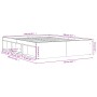 Estructura de cama gris Sonoma 150x200 cm de vidaXL, Camas y somieres - Ref: Foro24-3203871, Precio: 139,37 €, Descuento: %