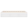 Estructura de cama de matrimonio blanca 135x190 cm de vidaXL, Camas y somieres - Ref: Foro24-3203908, Precio: 154,38 €, Descu...