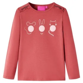 Camiseta infantil de manga larga rosa tostado 92 de vidaXL, Camisetas para niños - Ref: Foro24-13774, Precio: 8,45 €, Descuen...