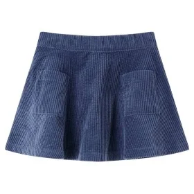 Falda infantil con bolsillos pana azul marino 128 de vidaXL, Pantalones de niños - Ref: Foro24-13887, Precio: 13,47 €, Descue...