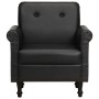 Sillón butaca de cuero auténtico negro en Sillones | Comprar online en Foru.es