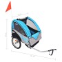 Remolque para bicicletas gris y azul 30 kg de vidaXL, Remolques para bicicletas - Ref: Foro24-91373, Precio: 198,48 €, Descue...